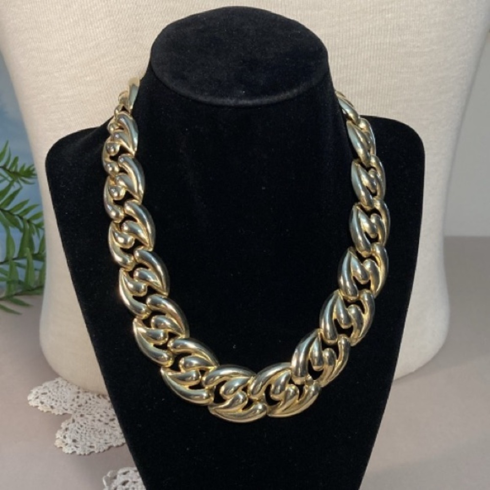 Vintage Large Link Chain Necklace